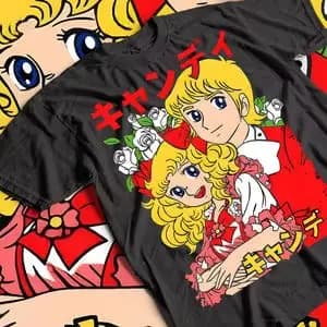T-shirt Shojo Candy, t-shirt unisexe en coton épais
