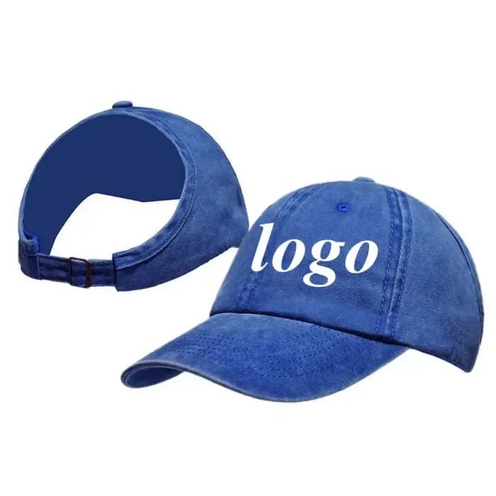 Casquettes de Baseball queue de cheval haute avec Logo personnalisé pour femmes et filles
