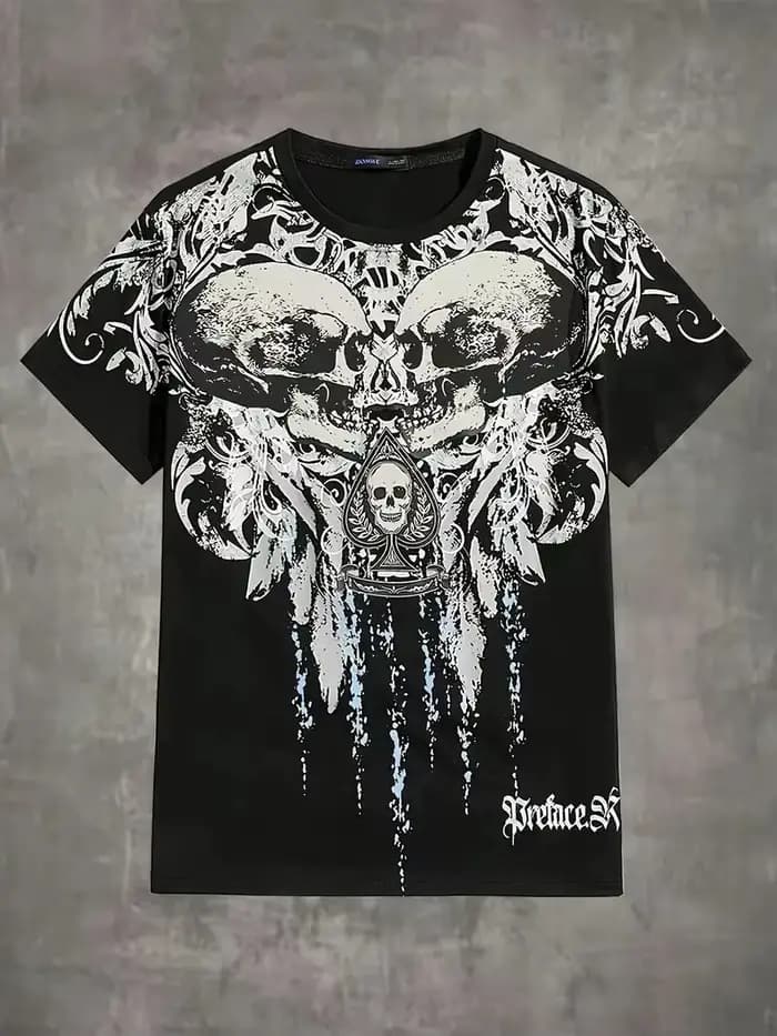 Le nouveau T-shirt pour hommes pour l'été 2025 comprend une mode de rue