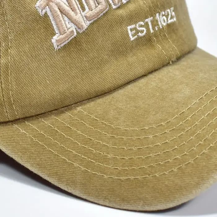 Casquette de Baseball en coton New York, lettres lavables, casquette de Sport en langue de canard, Protection solaire réglable, lettres brodées, chapeaux de soleil d'été