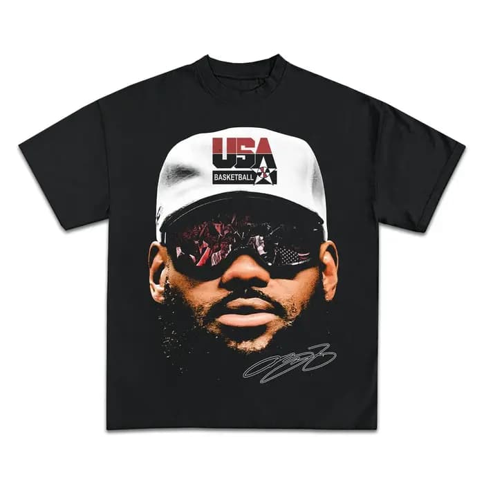 Lebron James basket-ball étoile t-shirt hommes femmes à manches courtes coton T-shirts américain Vintage marque