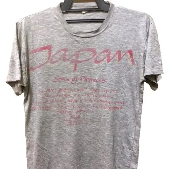 VINTAGE 1981 japon DAVID SYLVIAN ROCK PUNK nouvelle vague TOUR CONCERT PROMO t-shirt