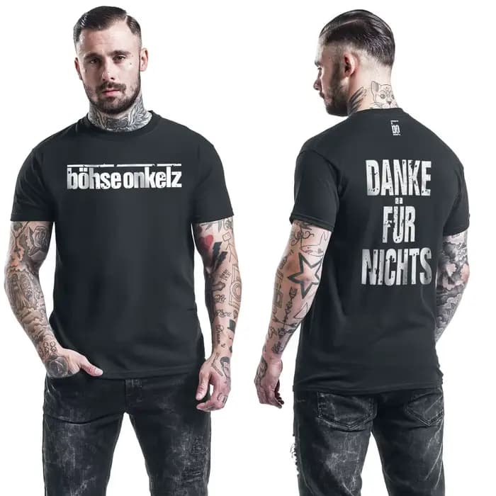 T-shirt en coton graphique Böhse Onkelz unisexe