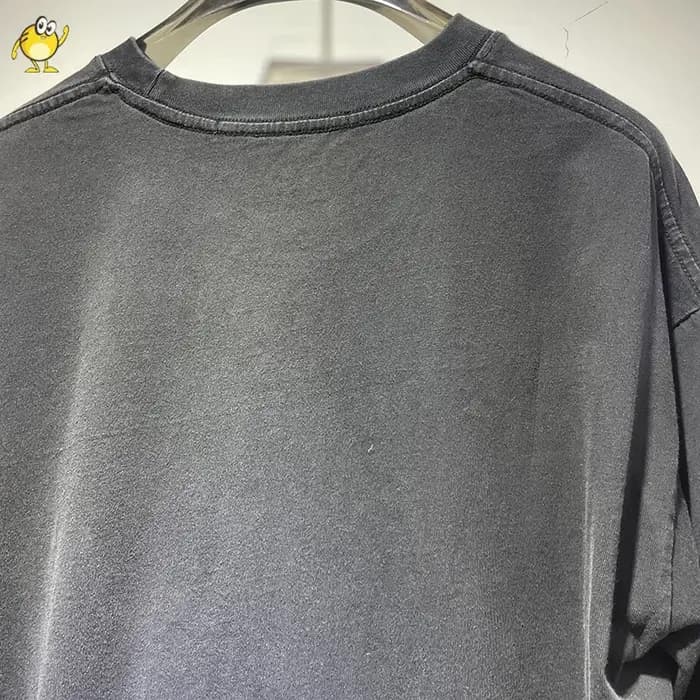 Vintage lavé RRR123 t-shirt hommes femme meilleure qualité ample Hip Hop mode classique tout-match décontracté à manches courtes