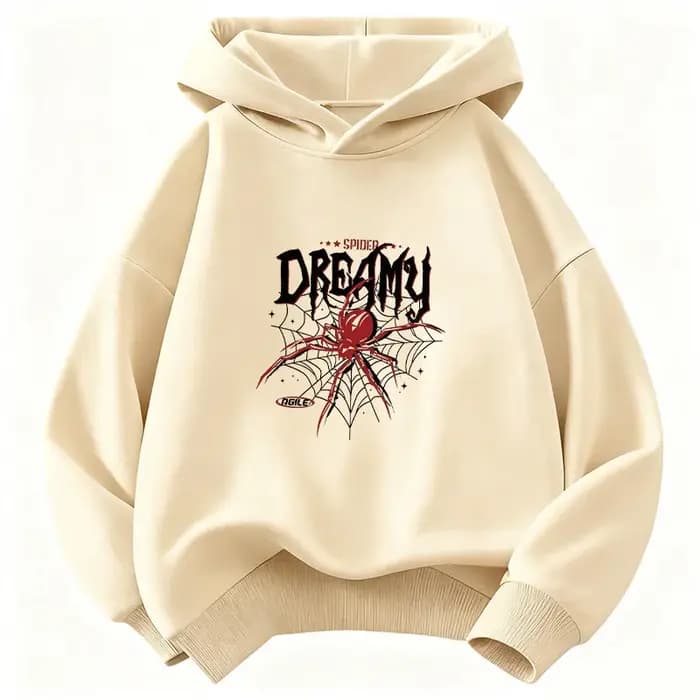 Sweat-shirt à capuche Hip Hop Spider Streetwear pour enfants