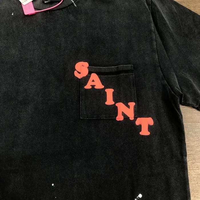 SAINT OF MICHAEL 1:1 mode Streetwear qualité hauts décontracté surdimensionné t-shirt 100% coton ample Vintage