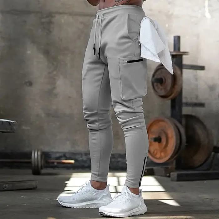 Joggers pour hommes avec poches zippées multiples