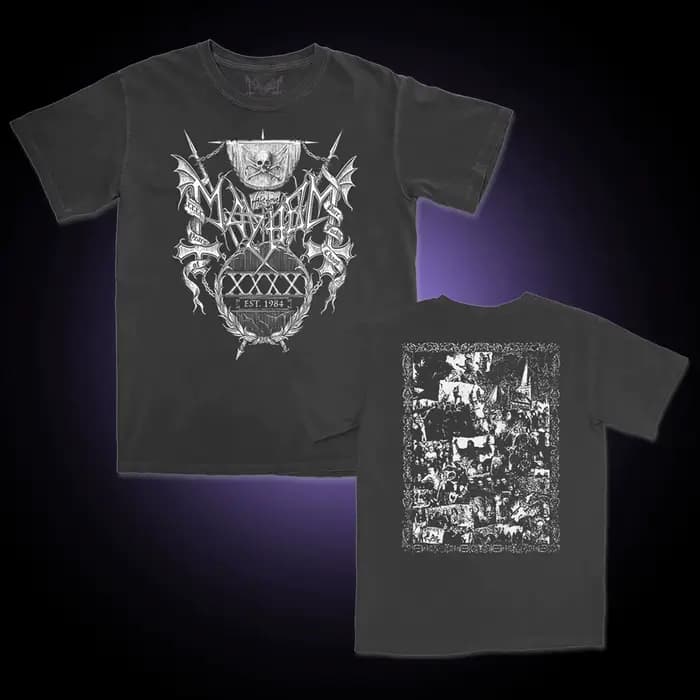 Mayhem Black Metal Band T-shirt Homme Femme Décontracté Pur Coton T-shirt Vintage Mode Col Rond Manc