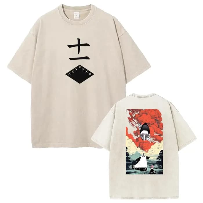 Zaraki Kenpachi eau de javel Anime vêtements hommes femmes surdimensionné T-shirts à manches courtes