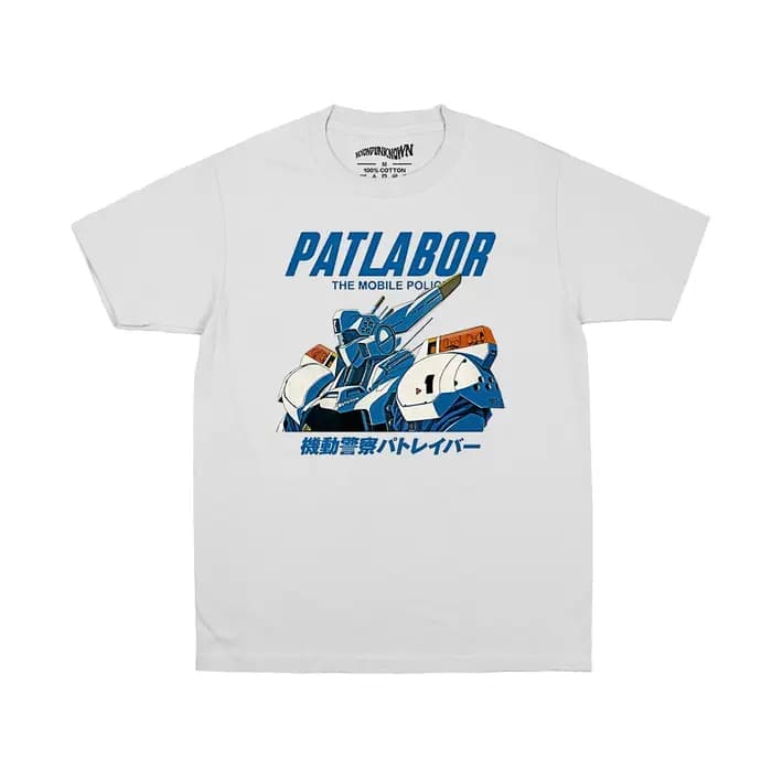 Police Mobile PATLABOR T-Shirt japonais Anime vous êtes sous l'arrête chevalier Tekkaman lame hommes