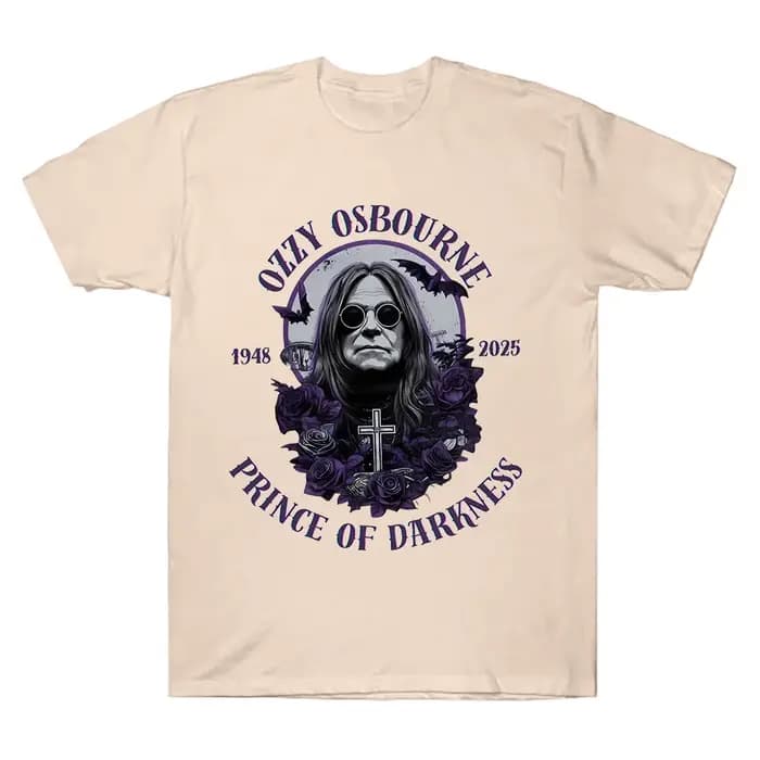Rip Ozzy Osbourne T-Shirt en mémoire de 1948-2025 chemise