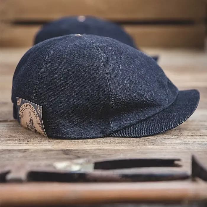 Maden surdimensionné hommes Denim casquettes de gavroche
