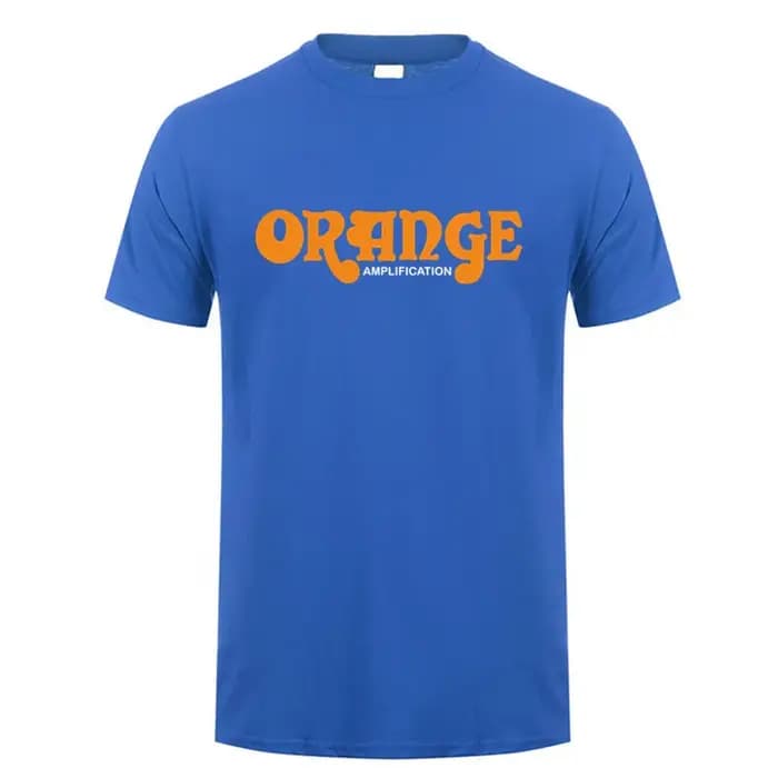 La guitare britannique ampères Orange t-shirts unisexe décontracté à manches courtes homme Cool coton