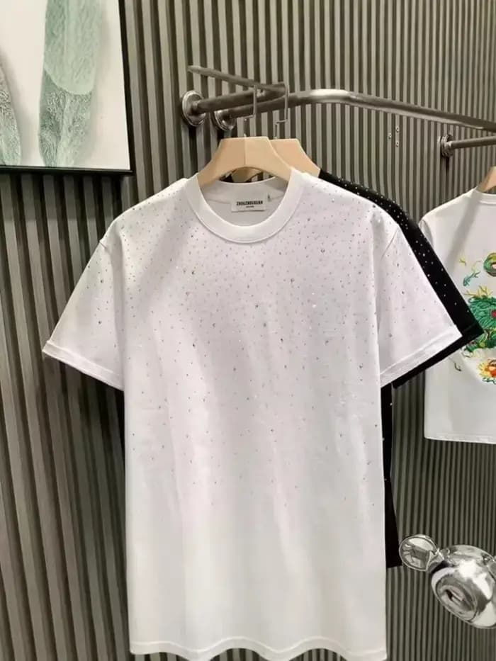 T-shirt d'été pour homme à col rond