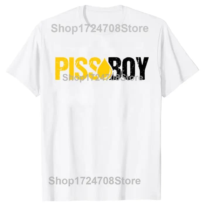 Drôle Piss Boy graphique T-shirts hommes femmes mode t-shirt style décontracté 100% coton ample surd