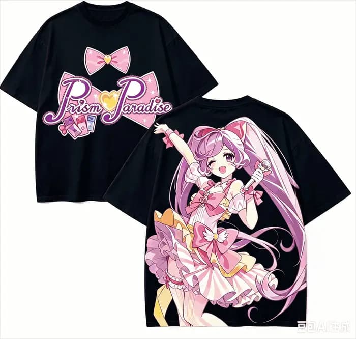 T-shirt PriPara Anime Lover en coton Harajuku