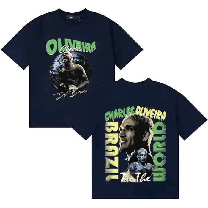 Charles Oliveira – T-shirt imprimé graphique pour hommes et femmes