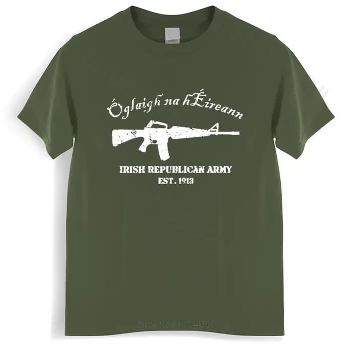 Nouveau arrivé hommes t-shirt hommes t-shirt femmes nouveauté t-shirt la armée républicaine irlandai