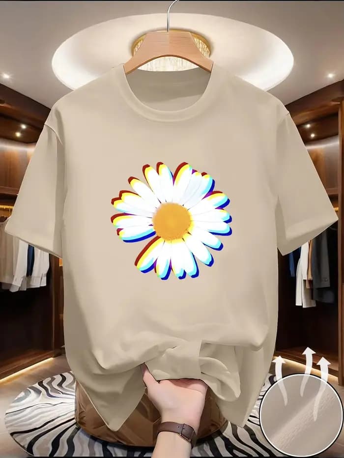 T-shirt pour homme à col rond et manches courtes