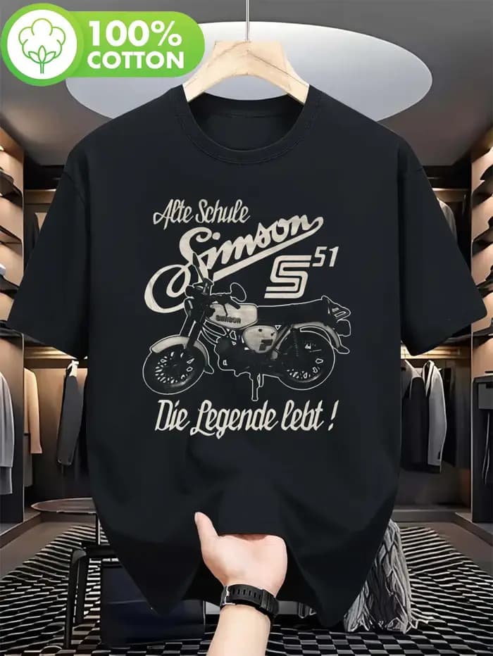 T-shirt moto rétro allemand