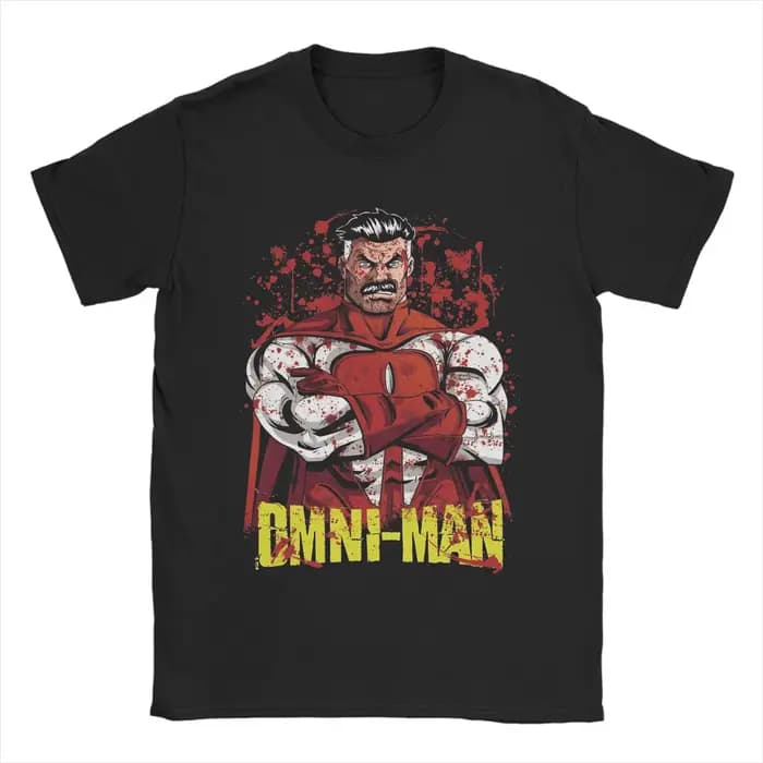 T-Shirt surdimensionné d'été Invincible Hip Hop t-shirts Omni Ma 100% coton