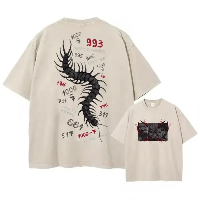 Tokyo Ghoul Ken Kaneki Manga T-shirt graphique lavé surdimensionné coton Streetwear pour hommes femmes vêtements à manches courtes t-shirts hauts