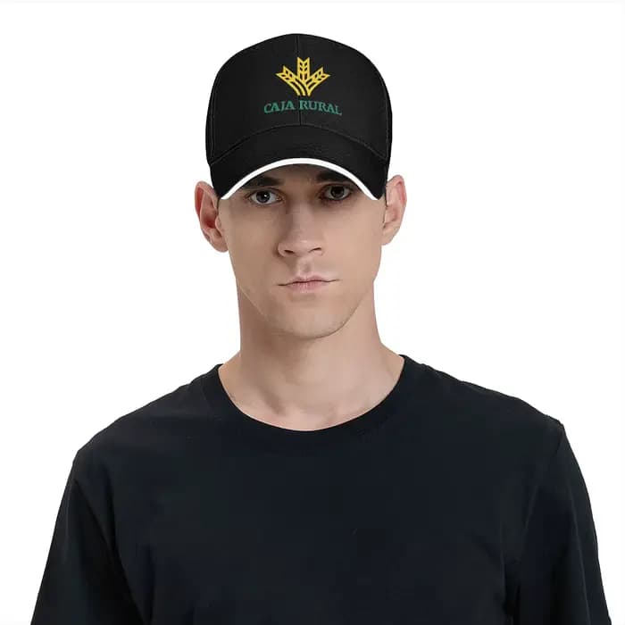 Brillant Caja Rural casquette de Baseball Style de rue unisexe hommes Hip Hop chapeaux soleil impression Sports de