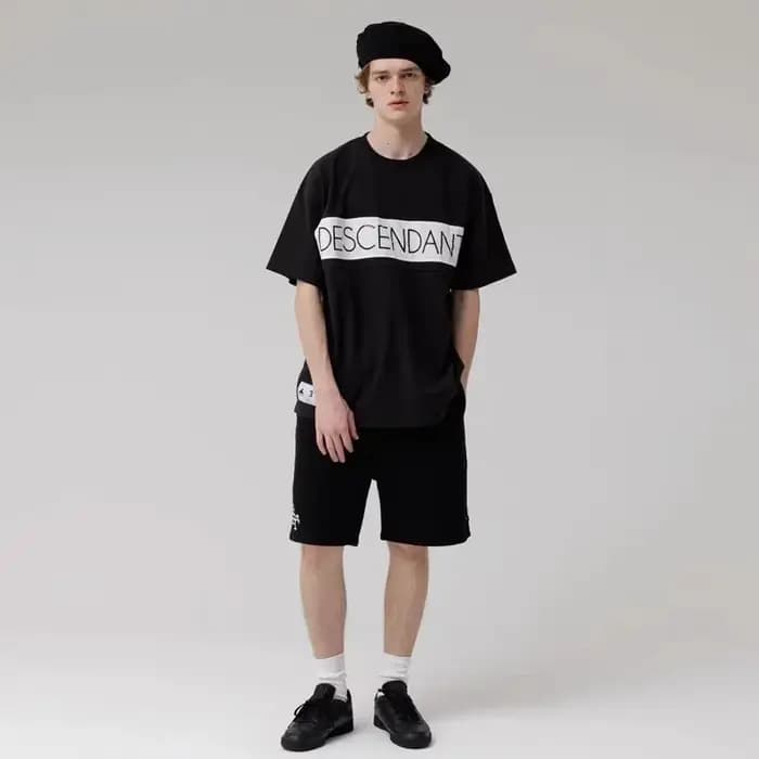 2025 DESCENDANT DCDT T-shirt à manches courtes homme décontracté ample épissage haut TX1386