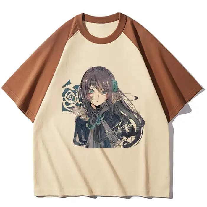 Ado chemise fille psychédélique femmes 80s 2000s esthétique coloré t-shirt
