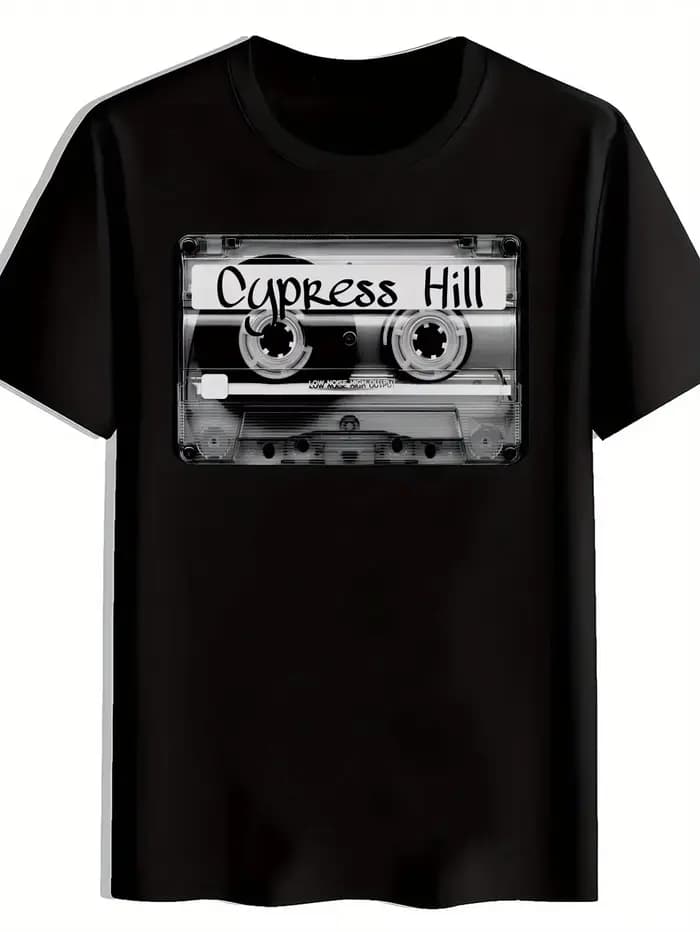 T-shirt graphique vintage pour hommes
