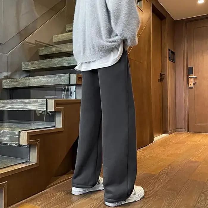 Pantalon de jogging en polaire pour homme hiver 2026