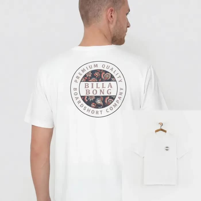 T-shirt classique avec logo Billa, marque de surf et de skateboard, en coton, avec image graphique,