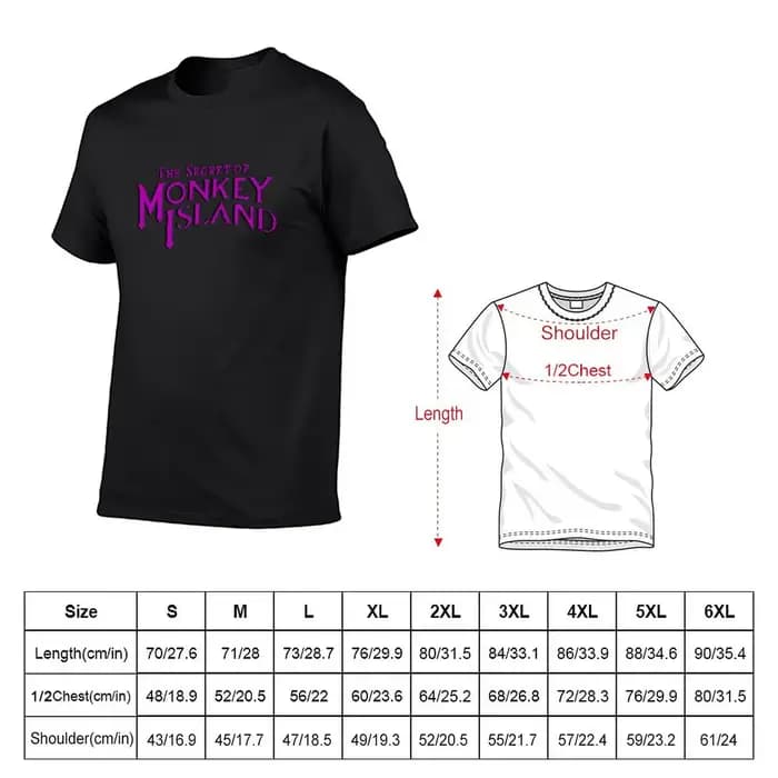 T-Shirt Imprimé The SecExamen of Monkey Island pour Homme, avec Logo Original