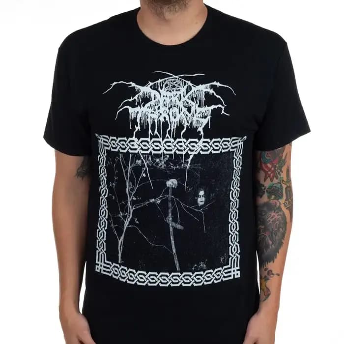 Nouveau Darkthrone T-shirt en coton à motif graphique unisexe