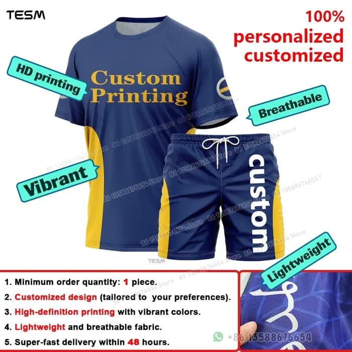 T-shirt personnalisé TESM à numéro sur mesure