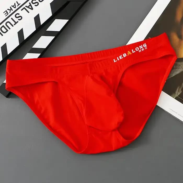 U renflement poche sous-vêtements hommes doux coton slips respirant caleçon solide Lingerie mâle Sport Absorption de la sueur culottes