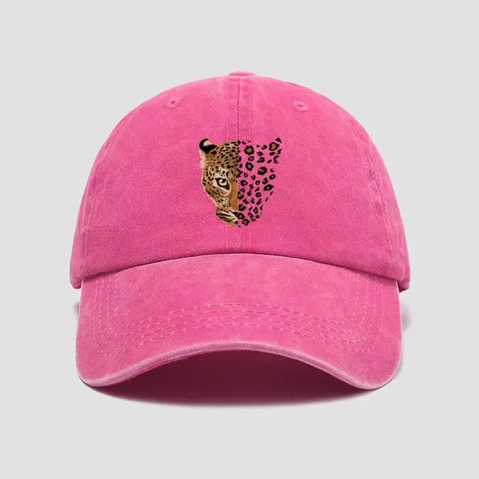 Casquette de baseball à imprimé léopard à la mode – Conception réglable