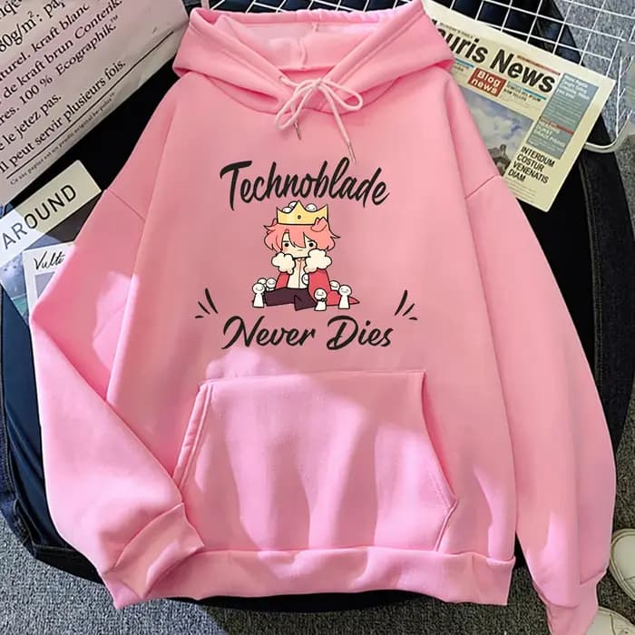 Sweat à capuche Technoblade Never Dies pour hommes et femmes