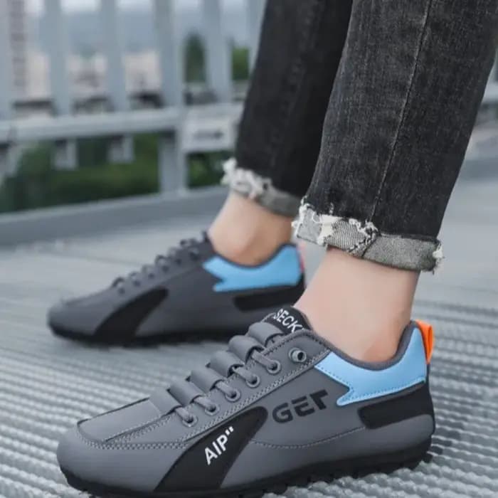 Baskets de mode pour hommes chaussures décontractées en cuir de haute qualité été respirant Sport