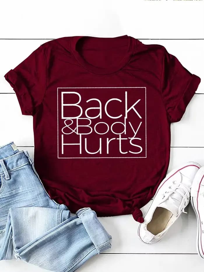 T-shirt à manches courtes et col rond pour femmes