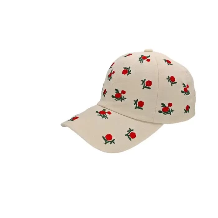 Nouvelle casquette de baseball brodée motif rose pour hommes et femmes
