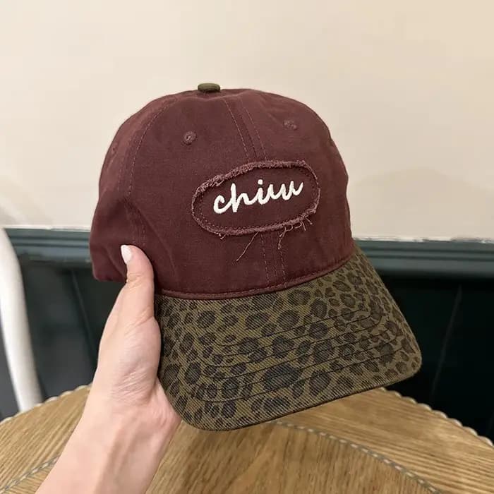 Casquette de Baseball léopard rétro pour femmes