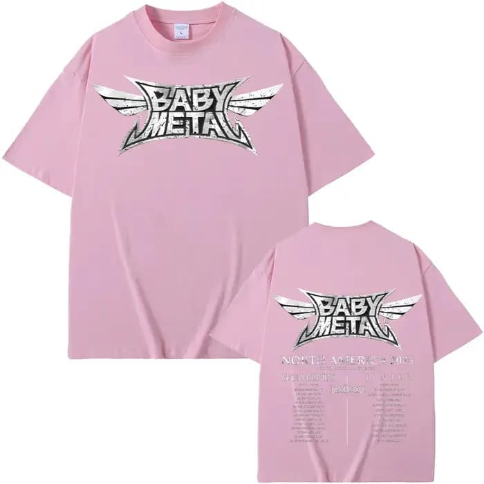 Babymetal amérique du nord Tour 2025 T-shirts Vintage