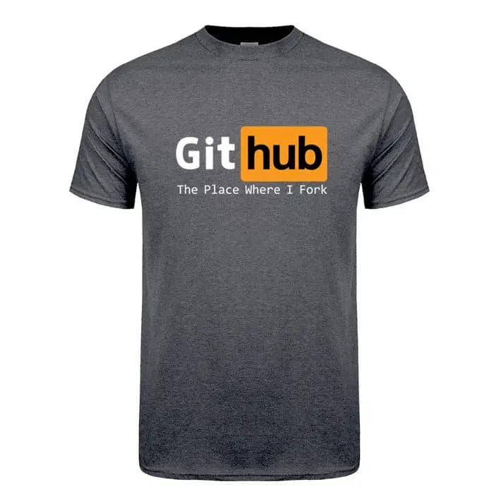 Github t-shirt été hommes drôle