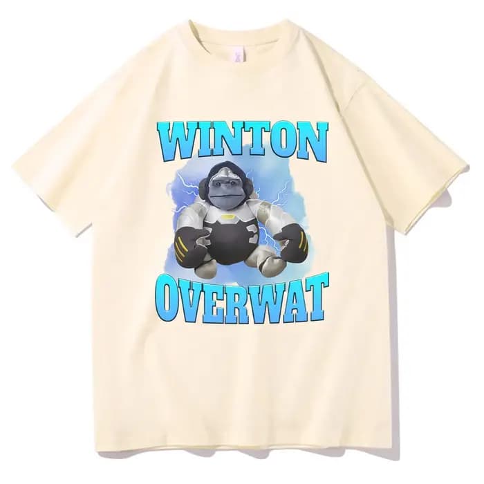 T-shirt Meme drôle Winton Overwat pour hommes