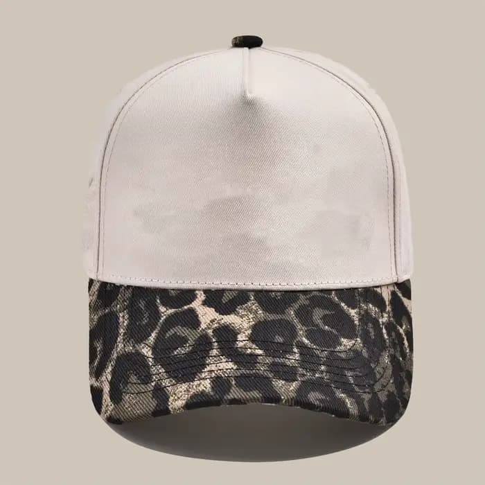 Chapeau de Baseball léopard avec LOGO personnalisé pour femmes, casquette à visière à Long bord, Hip
