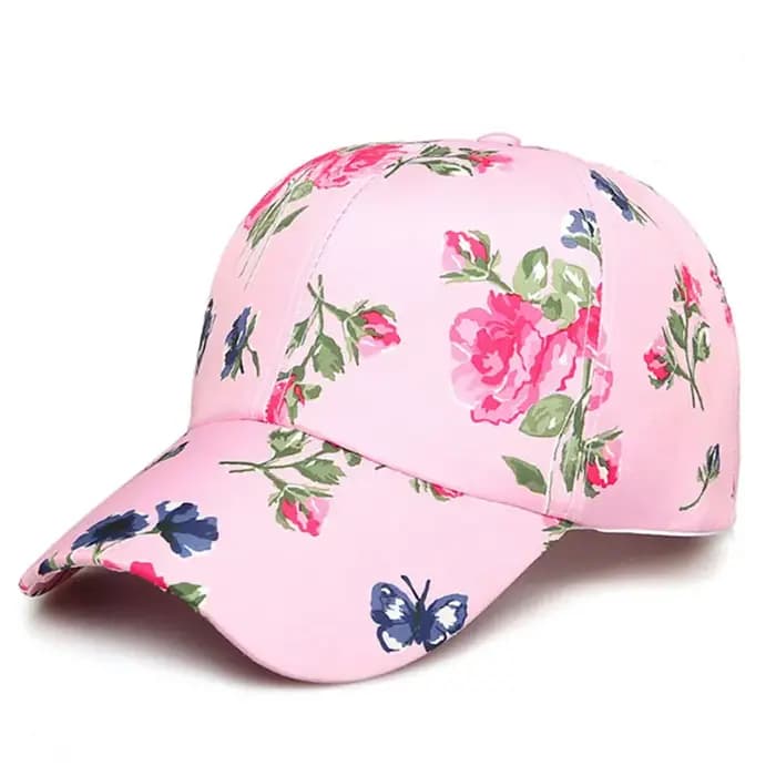 Casquette de baseball à imprimé floral rose pour femme, crème solaire, casquettes de sport décontractées, chapeaux bretonne, chapeau de golf, chapeau de plage, soleil tombant, mode décontractée, 2023