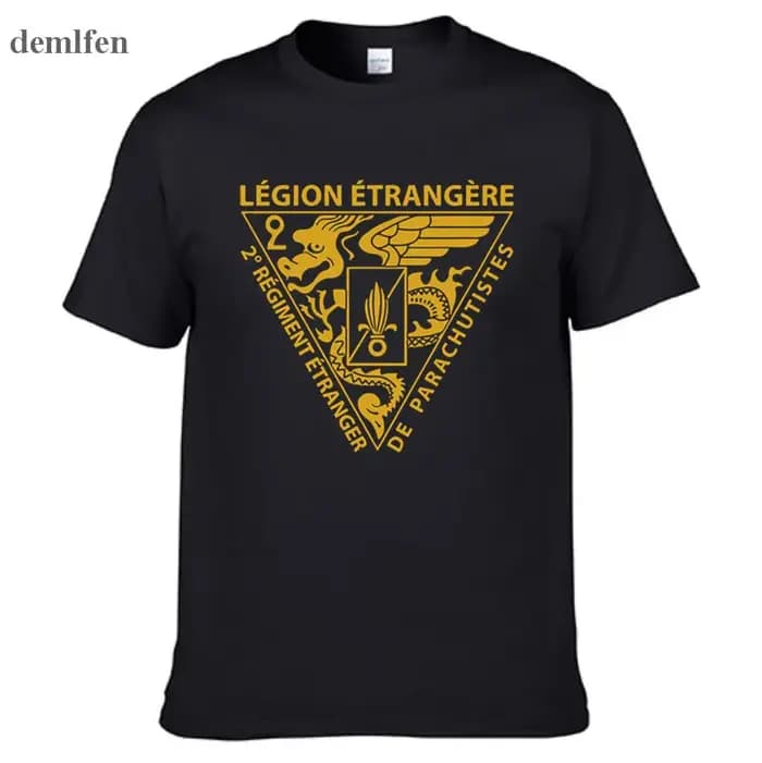 Nouvelle Légion étrangère française Forces spéciales armée de la guerre mondiale T-shirt Homme Camisetas hommes coton