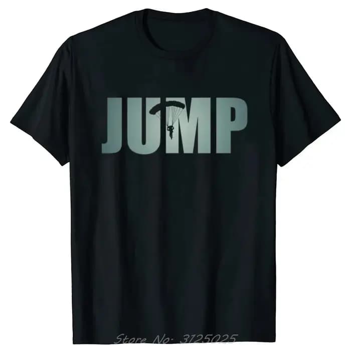 Nouveau T-shirt imprimé graphique drôle parachutistes