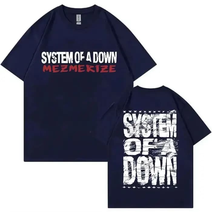 T-shirts de groupe de rock System of A Down Mezmerize